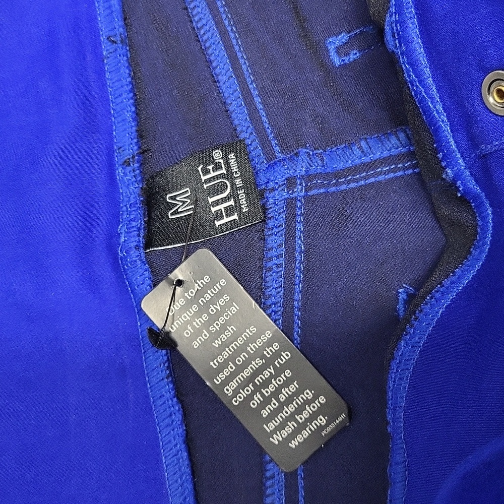HUE Stretch Jegging Jeans ~ Royal Blue - Picture 3 of 10